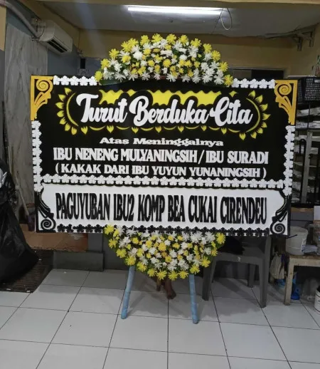 Papan Bunga Duka Pulorida Merak